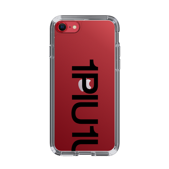 Slim Protection Case for Apple iPhone SE 3rd Generation［ 1PIU1UGUALE3 - Logo Bold - Black ］