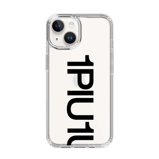 Slim Protection Case for Apple iPhone 14［ 1PIU1UGUALE3 - Logo Bold - Black ］