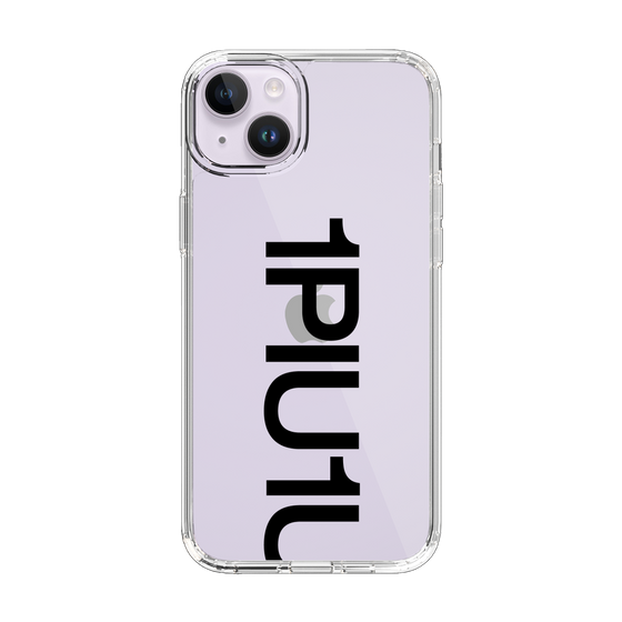 Slim Protection Case for Apple iPhone 14 Plus［ 1PIU1UGUALE3 - Logo Bold - Black ］