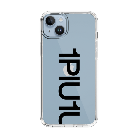 Slim Protection Case for Apple iPhone 14 Plus［ 1PIU1UGUALE3 - Logo Bold - Black ］