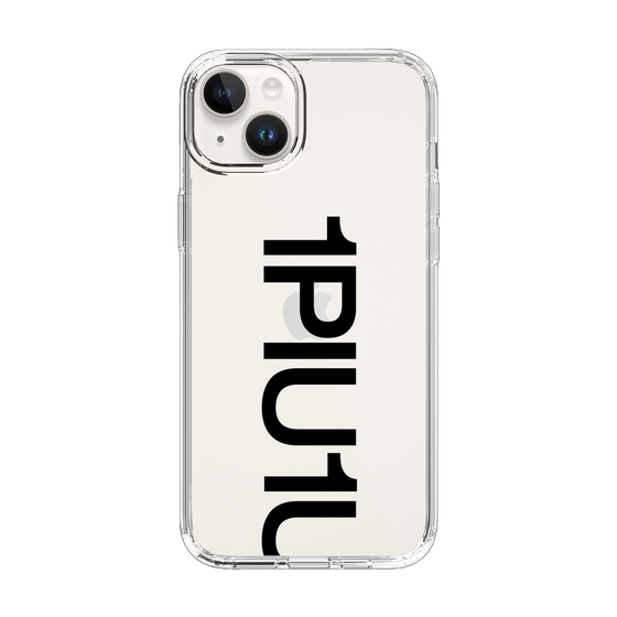 Slim Protection Case for Apple iPhone 14 Plus［ 1PIU1UGUALE3 - Logo Bold - Black ］