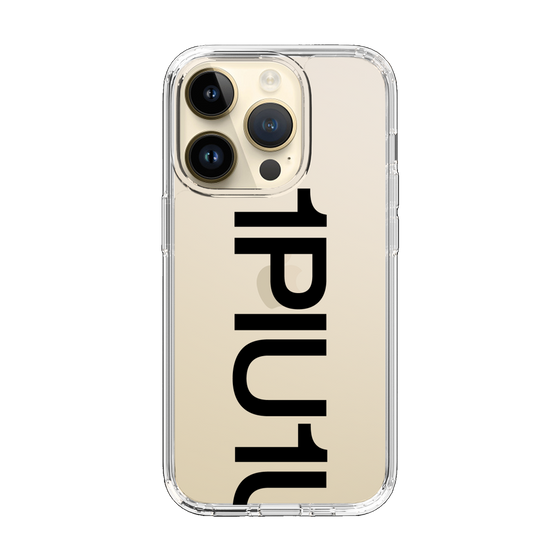 Slim Protection Case for Apple iPhone 14 Pro［ 1PIU1UGUALE3 - Logo Bold - Black ］