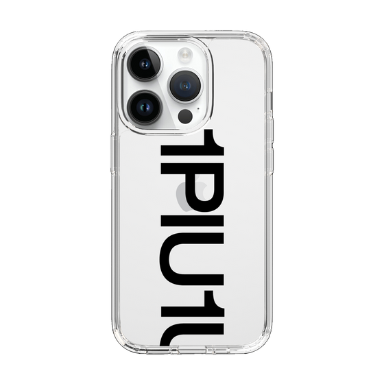 Slim Protection Case for Apple iPhone 14 Pro［ 1PIU1UGUALE3 - Logo Bold - Black ］