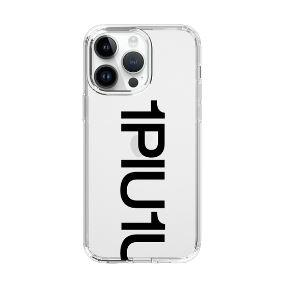 Slim Protection Case for Apple iPhone 14 Pro Max［ 1PIU1UGUALE3 - Logo Bold - Black ］