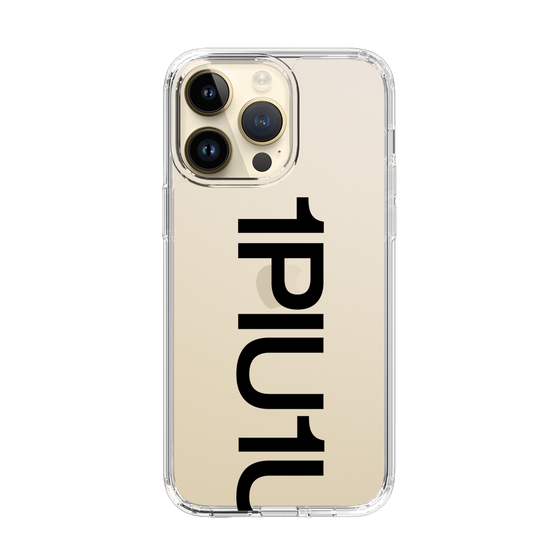 Slim Protection Case for Apple iPhone 14 Pro Max［ 1PIU1UGUALE3 - Logo Bold - Black ］