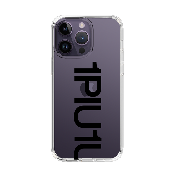 Slim Protection Case for Apple iPhone 14 Pro Max［ 1PIU1UGUALE3 - Logo Bold - Black ］