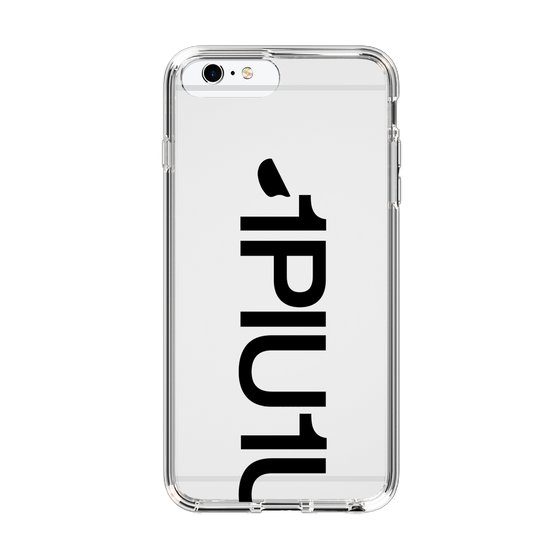 Slim Protection Case for Apple iPhone 6s Plus［ 1PIU1UGUALE3 - Logo Bold - Black ］
