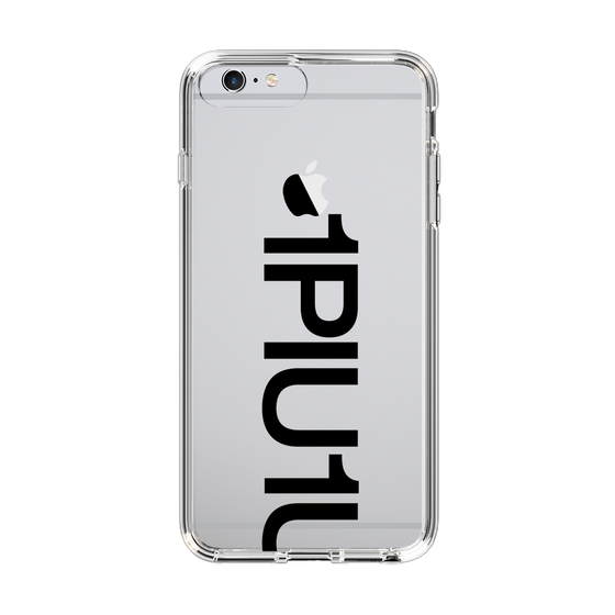 Slim Protection Case for Apple iPhone 6s Plus［ 1PIU1UGUALE3 - Logo Bold - Black ］