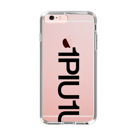 Slim Protection Case for Apple iPhone 6s Plus［ 1PIU1UGUALE3 - Logo Bold - Black ］