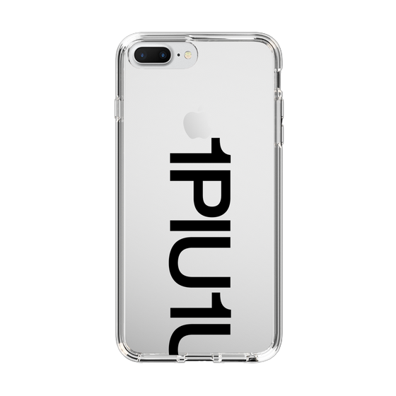 Slim Protection Case for Apple iPhone 7 Plus［ 1PIU1UGUALE3 - Logo Bold - Black ］