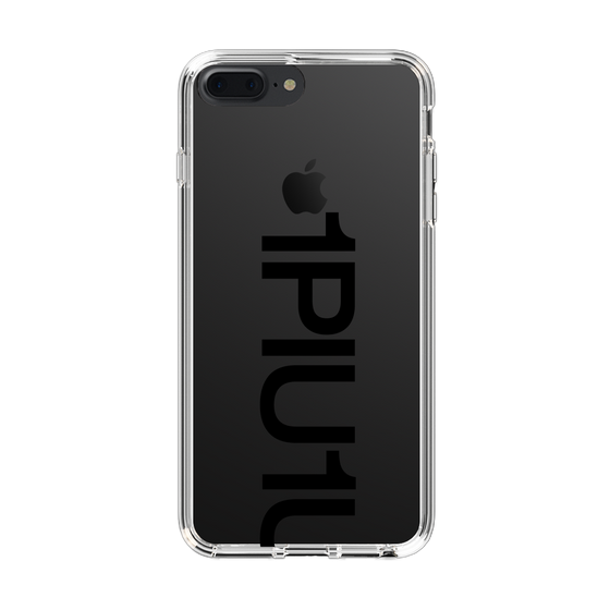 Slim Protection Case for Apple iPhone 7 Plus［ 1PIU1UGUALE3 - Logo Bold - Black ］