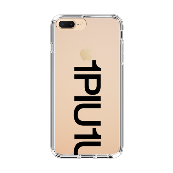 Slim Protection Case for Apple iPhone 7 Plus［ 1PIU1UGUALE3 - Logo Bold - Black ］