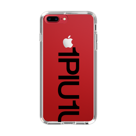 Slim Protection Case for Apple iPhone 7 Plus［ 1PIU1UGUALE3 - Logo Bold - Black ］
