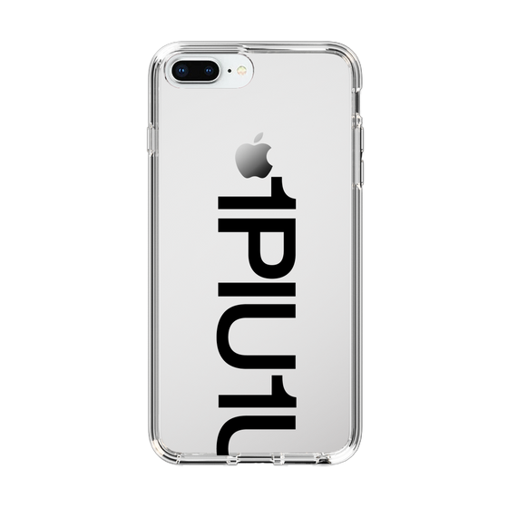 Slim Protection Case for Apple iPhone 8 Plus［ 1PIU1UGUALE3 - Logo Bold - Black ］