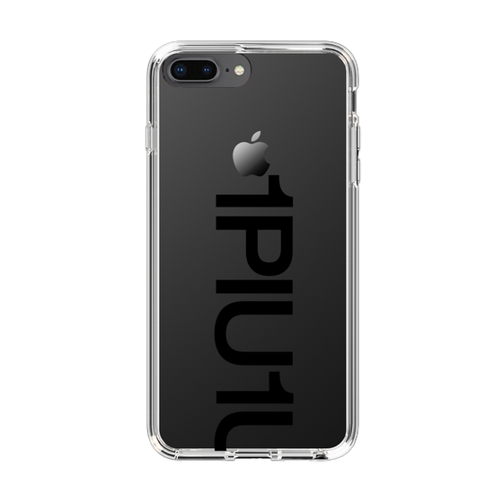 Slim Protection Case for Apple iPhone 8 Plus［ 1PIU1UGUALE3 - Logo Bold - Black ］