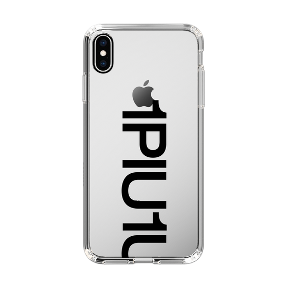 Slim Protection Case for Apple iPhone XS Max［ 1PIU1UGUALE3 - Logo Bold - Black ］