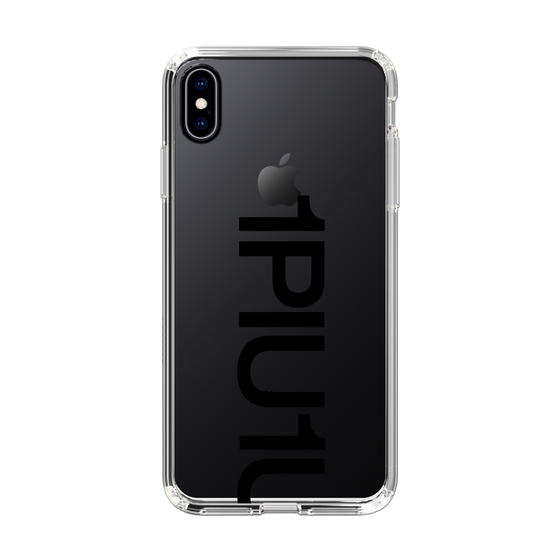 Slim Protection Case for Apple iPhone XS Max［ 1PIU1UGUALE3 - Logo Bold - Black ］