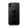 Slim Protection Case for Apple iPhone XS Max［ 1PIU1UGUALE3 - Logo Bold - Black ］