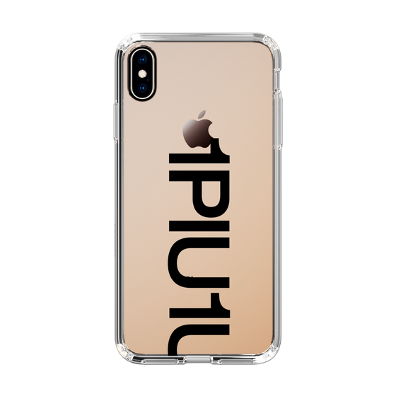 Slim Protection Case for Apple iPhone XS Max［ 1PIU1UGUALE3 - Logo Bold - Black ］