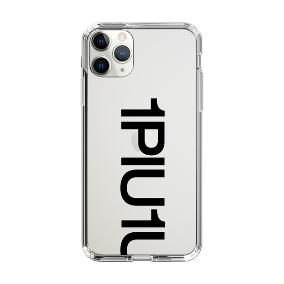 Slim Protection Case for Apple iPhone 11 Pro Max［ 1PIU1UGUALE3 - Logo Bold - Black ］