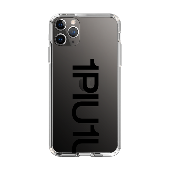Slim Protection Case for Apple iPhone 11 Pro Max［ 1PIU1UGUALE3 - Logo Bold - Black ］