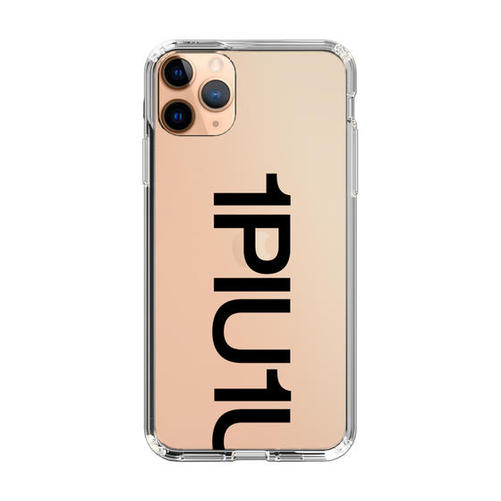 Slim Protection Case for Apple iPhone 11 Pro Max［ 1PIU1UGUALE3 - Logo Bold - Black ］