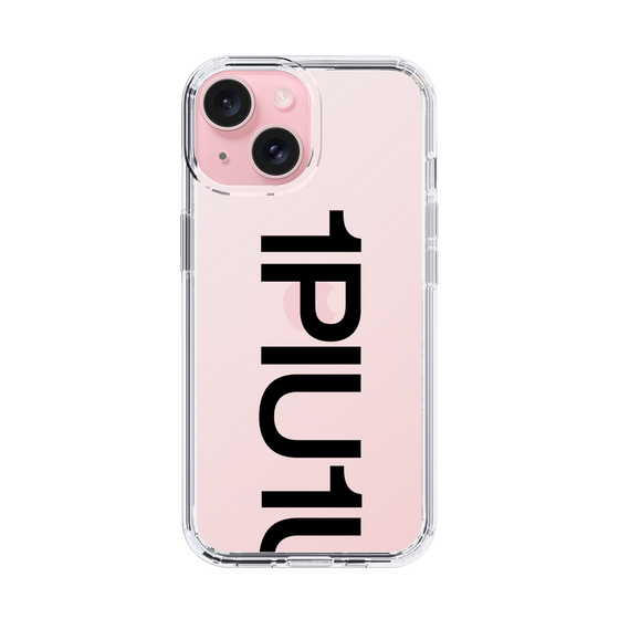 Slim Protection Case for Apple iPhone 15［ 1PIU1UGUALE3 - Logo Bold - Black ］