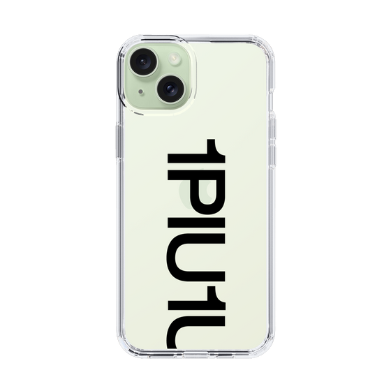 Slim Protection Case for Apple iPhone 15 Plus［ 1PIU1UGUALE3 - Logo Bold - Black ］