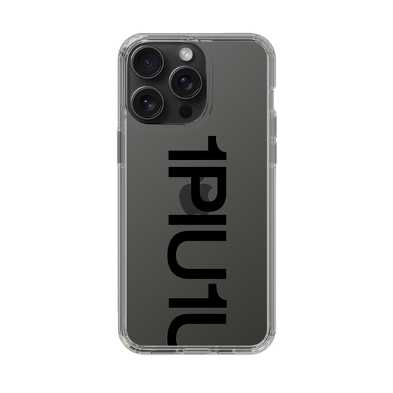 Slim Protection Case for Apple iPhone 15 Pro Max［ 1PIU1UGUALE3 - Logo Bold - Black ］