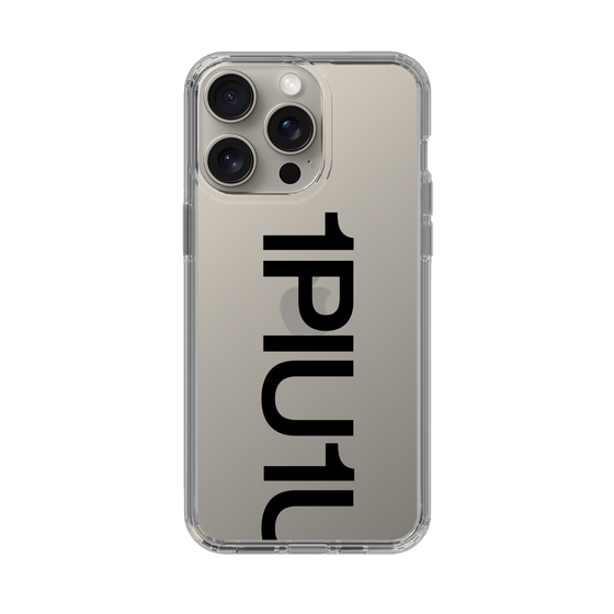 Slim Protection Case for Apple iPhone 15 Pro Max［ 1PIU1UGUALE3 - Logo Bold - Black ］