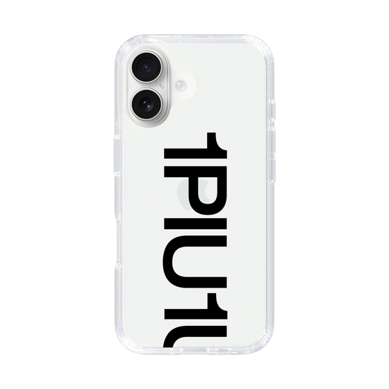 Slim Protection Case for Apple iPhone 16［ 1PIU1UGUALE3 - Logo Bold - Black ］