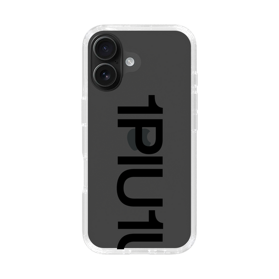 Slim Protection Case for Apple iPhone 16［ 1PIU1UGUALE3 - Logo Bold - Black ］