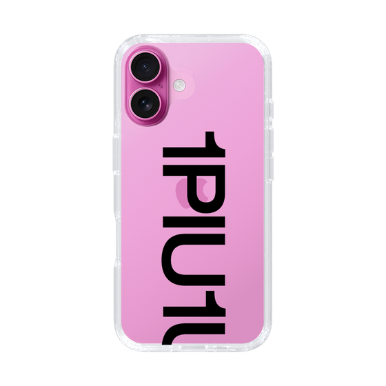 Slim Protection Case for Apple iPhone 16［ 1PIU1UGUALE3 - Logo Bold - Black ］
