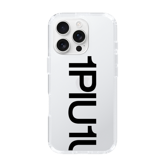 Slim Protection Case for Apple iPhone 16 Pro［ 1PIU1UGUALE3 - Logo Bold - Black ］