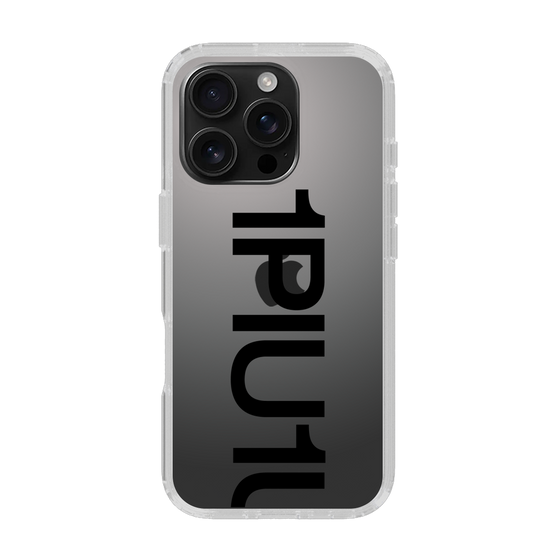 Slim Protection Case for Apple iPhone 16 Pro［ 1PIU1UGUALE3 - Logo Bold - Black ］