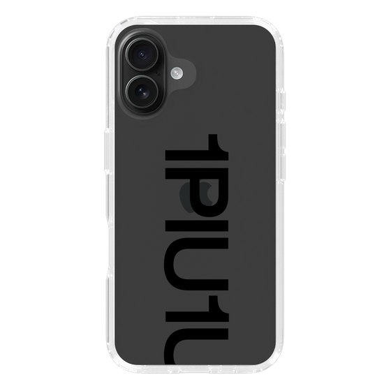 Slim Protection Case for Apple iPhone 16 Plus［ 1PIU1UGUALE3 - Logo Bold - Black ］