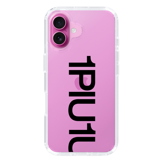 Slim Protection Case for Apple iPhone 16 Plus［ 1PIU1UGUALE3 - Logo Bold - Black ］