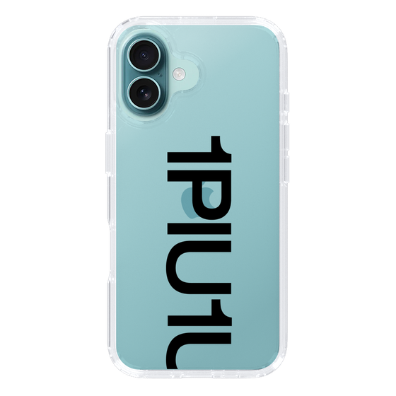 Slim Protection Case for Apple iPhone 16 Plus［ 1PIU1UGUALE3 - Logo Bold - Black ］