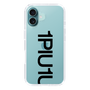 Slim Protection Case for Apple iPhone 16 Plus［ 1PIU1UGUALE3 - Logo Bold - Black ］