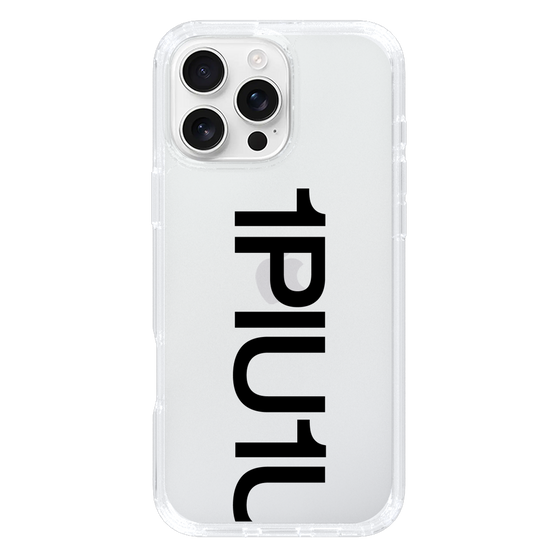 Slim Protection Case for Apple iPhone 16 Pro Max［ 1PIU1UGUALE3 - Logo Bold - Black ］
