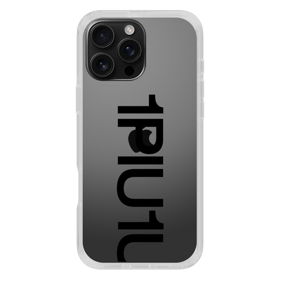 Slim Protection Case for Apple iPhone 16 Pro Max［ 1PIU1UGUALE3 - Logo Bold - Black ］