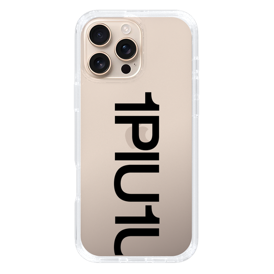 Slim Protection Case for Apple iPhone 16 Pro Max［ 1PIU1UGUALE3 - Logo Bold - Black ］