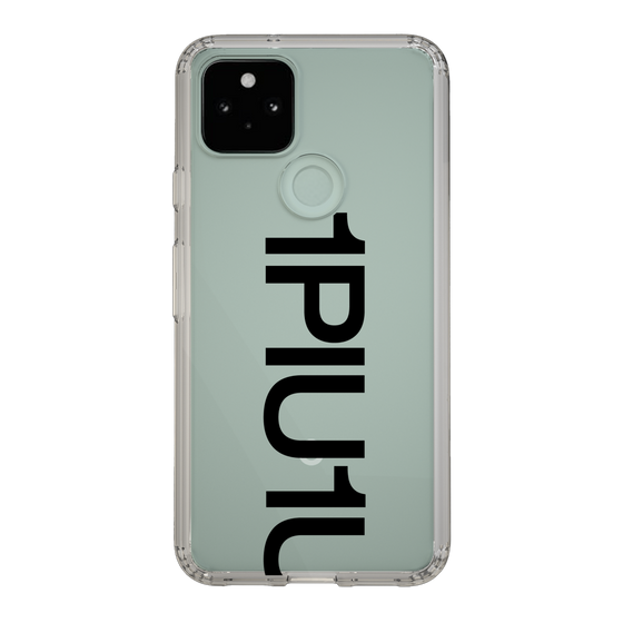 Slim Protection Case for Google Pixel 5［ 1PIU1UGUALE3 - Logo Bold - Black ］