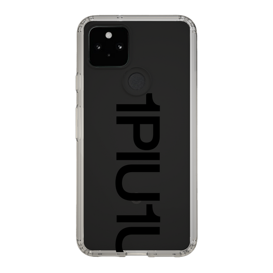 Slim Protection Case for Google Pixel 5［ 1PIU1UGUALE3 - Logo Bold - Black ］