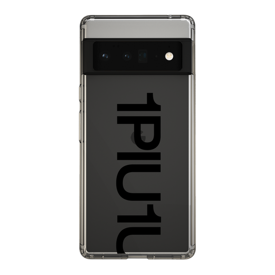 Slim Protection Case for Google Pixel 6 Pro［ 1PIU1UGUALE3 - Logo Bold - Black ］