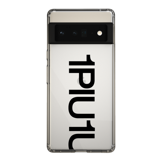 Slim Protection Case for Google Pixel 6 Pro［ 1PIU1UGUALE3 - Logo Bold - Black ］