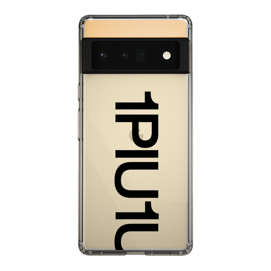 Slim Protection Case for Google Pixel 6 Pro［ 1PIU1UGUALE3 - Logo Bold - Black ］