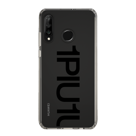 Slim Protection Case for HUAWEI P30 lite［ 1PIU1UGUALE3 - Logo Bold - Black ］