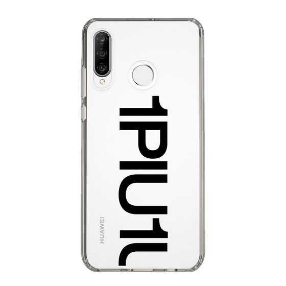 Slim Protection Case for HUAWEI P30 lite［ 1PIU1UGUALE3 - Logo Bold - Black ］
