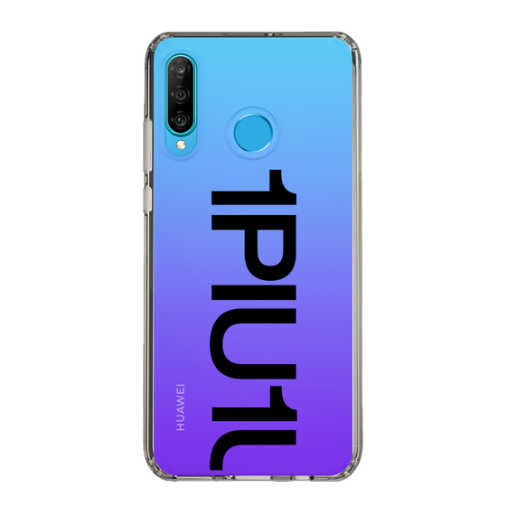 Slim Protection Case for HUAWEI P30 lite［ 1PIU1UGUALE3 - Logo Bold - Black ］